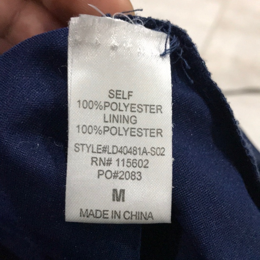 Lush blue pleated dress size M - Picture 7 of 8